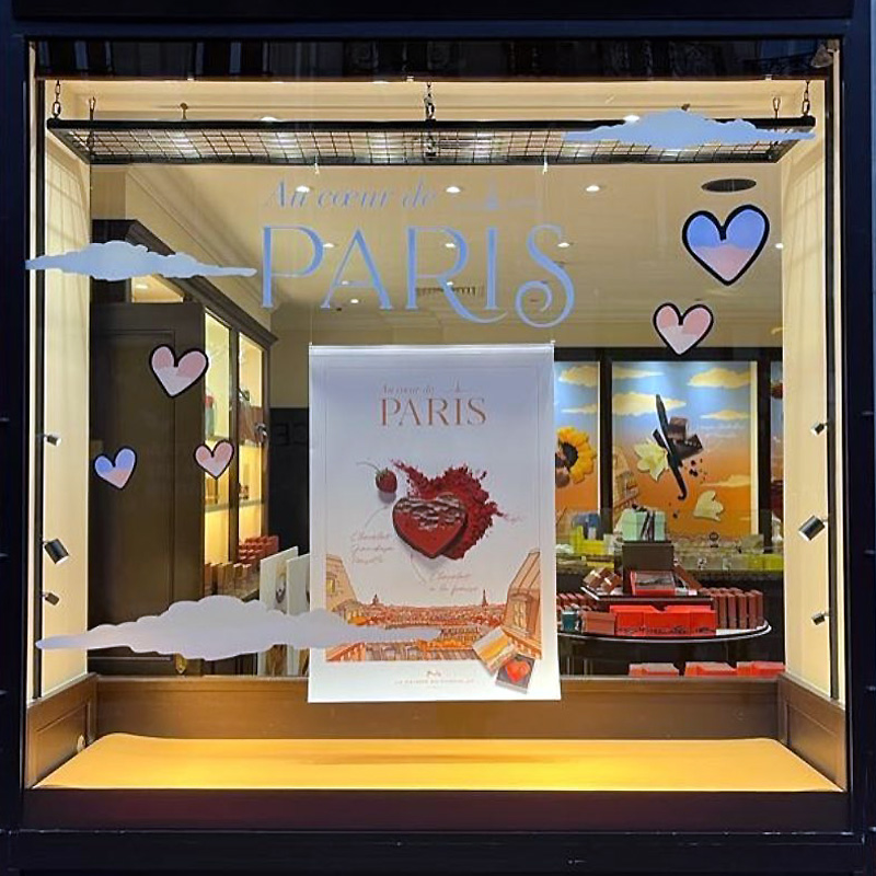 vitrine de chocolat